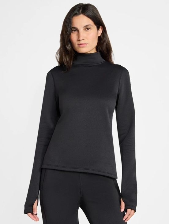 Ozark Trail Tops - Ozark Trail Warmest Base Layer Mock Neck Top XL Black (D1-X)